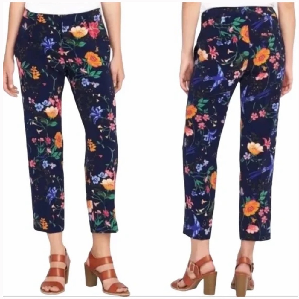 Old Navy Harper mid-rise floral print pants Size 6
